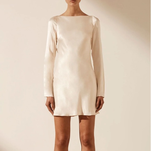 Shona Joy Dresses & Skirts - Shona Joy La Lune Long Sleeve Backless Mini Dress